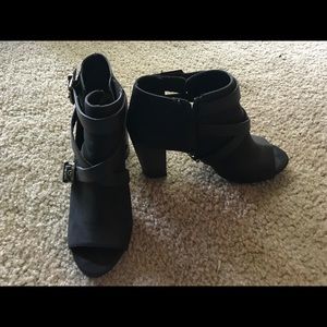 Fergalicious open booties size 10
